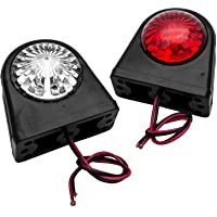 Luces laterales superbrillantes – Maso 2 x 12 V LED marcador lateral luz de marcador de coche camión remolque blanco…